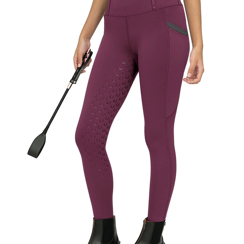 FitsT4 Women's Horse Riding Pants, Full Seat, Fleece Lined Equestrian Breeches